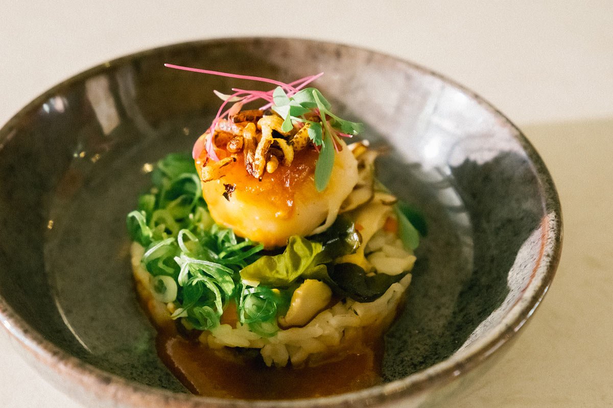 food2025Hi-beachhouse-at-the-moana-02 Chili Miso Glazed Scallop, Foie Gras Takikomi Gohan by Beachhouse at the Moana (2025 Honolulu)