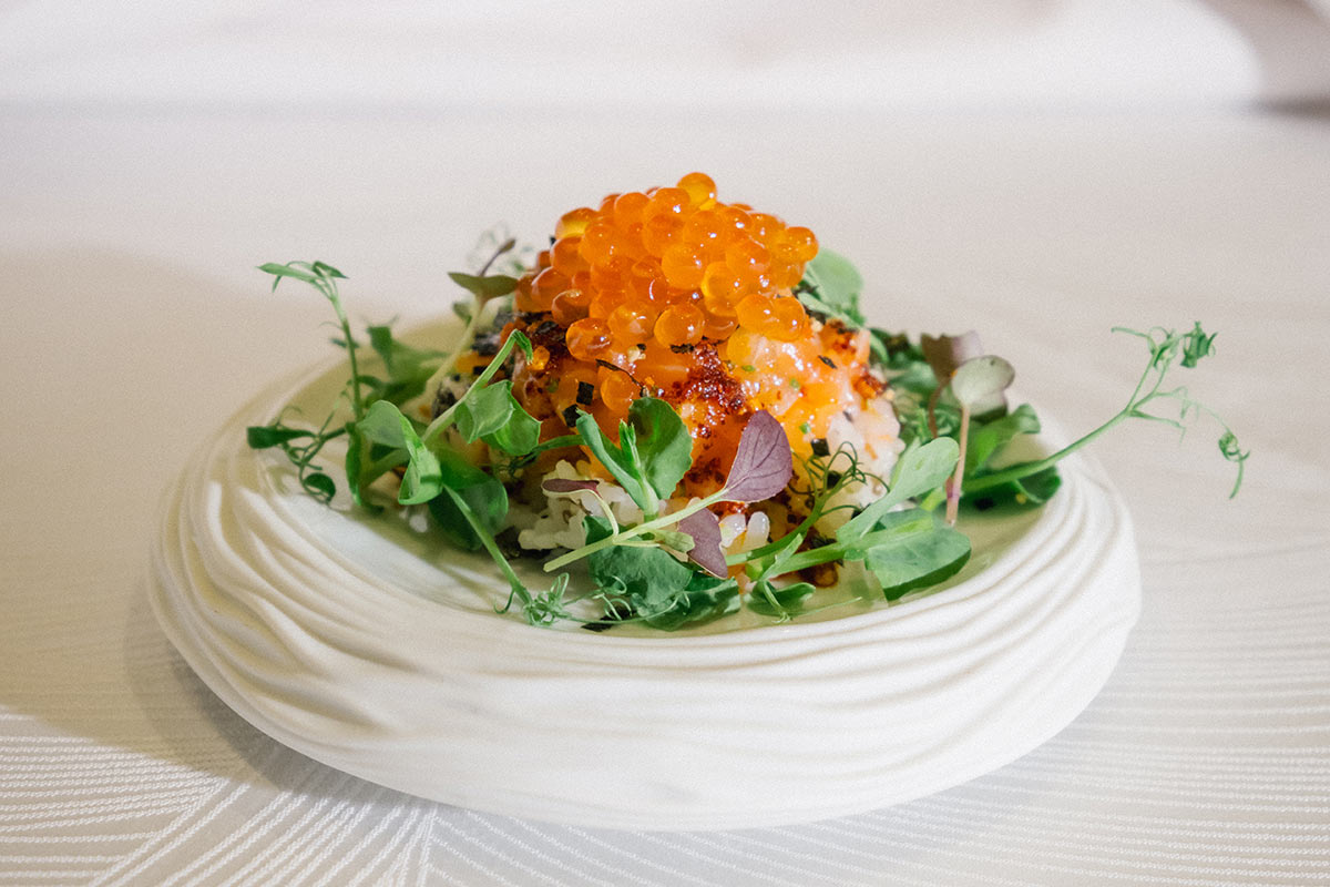 food2025Hi-halekulani-01 Cured Katsuobushi Salmon Tartar by Halekulani (2025 Honolulu)