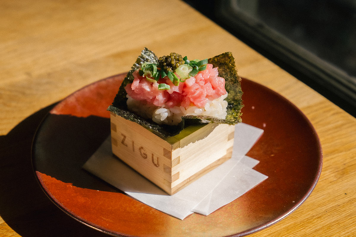 food2025Hi-zigu-01 Negitoro Hand Roll by ZIGU (2025 Honolulu)
